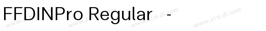 FFDINPro Regular 语言字体转换